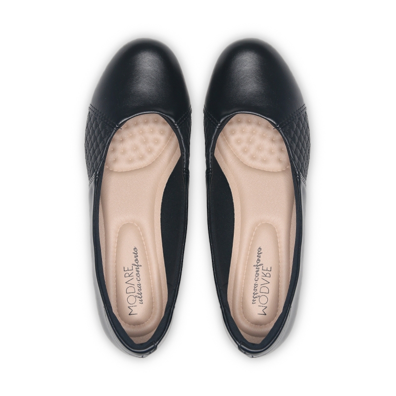 Черные туфли с эластичными вставкми фото 3