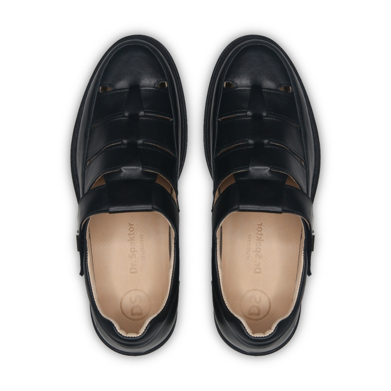 Черные мужские сандалии фото 3